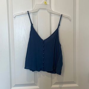 Navy crop top